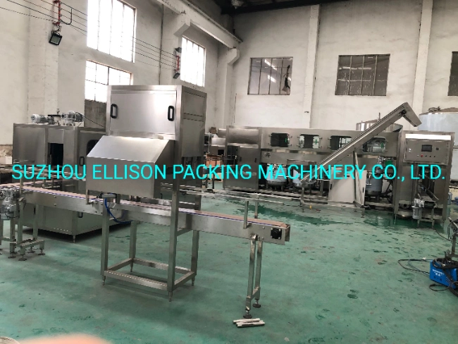 3-5 Gallon Bottle Water Machine Filling Machine Barrel Water Production Line with Decapping