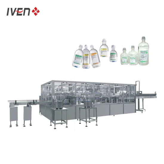 Máquina automática de selagem e enchimento de garrafas PP, linha de produção de garrafas plásticas de fluidos IV Bfs